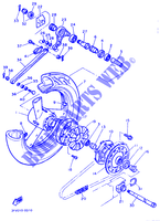 ROUE ARRIERE pour Yamaha FZR750R de 1989
