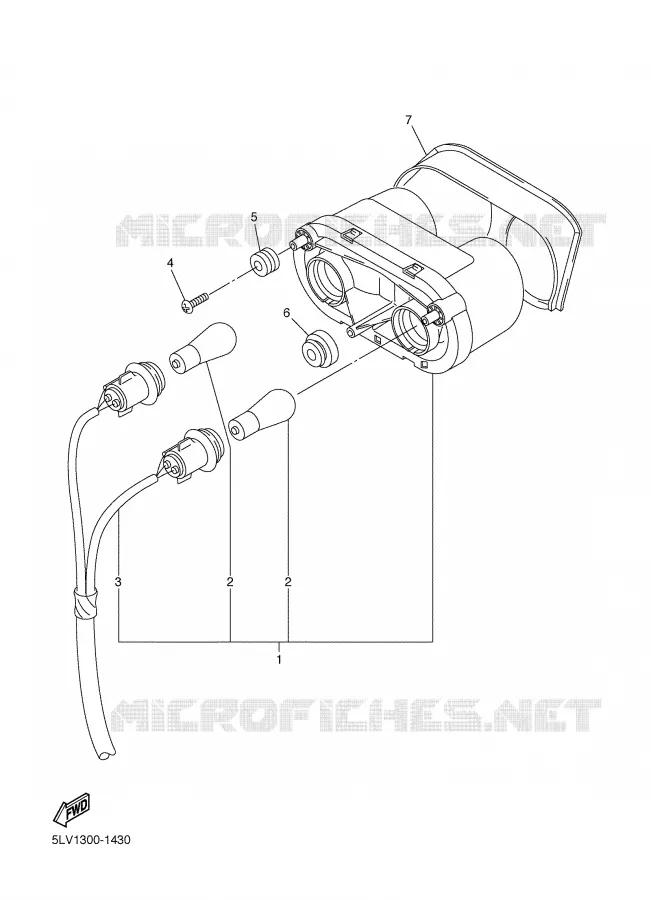 FEU ARRIERE Yamaha MOTO 1000 2001 FAZER  FZS1000