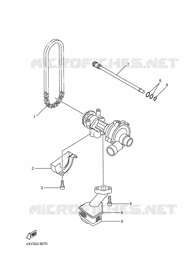 POMPE A HUILE Yamaha MOTO 1000 2002 FAZER  FZS1000