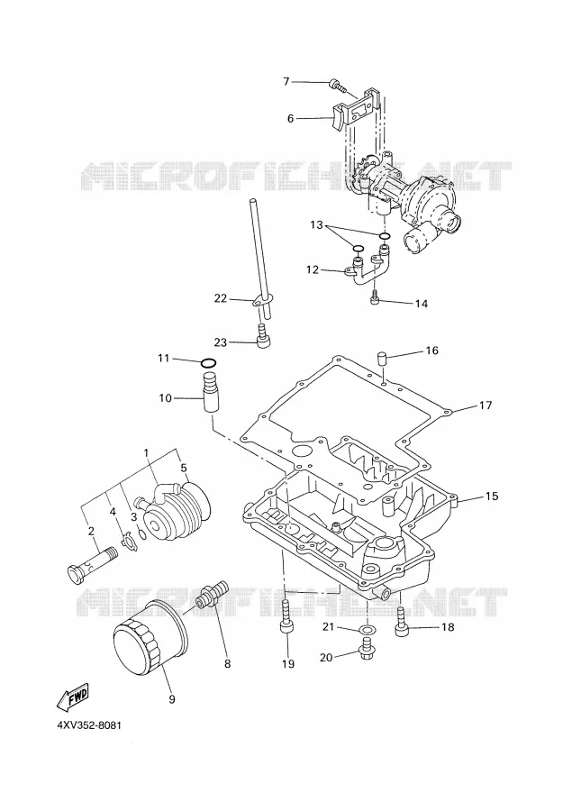 FILTRE A HUILE Yamaha MOTO 1000 2002 FAZER  FZS1000