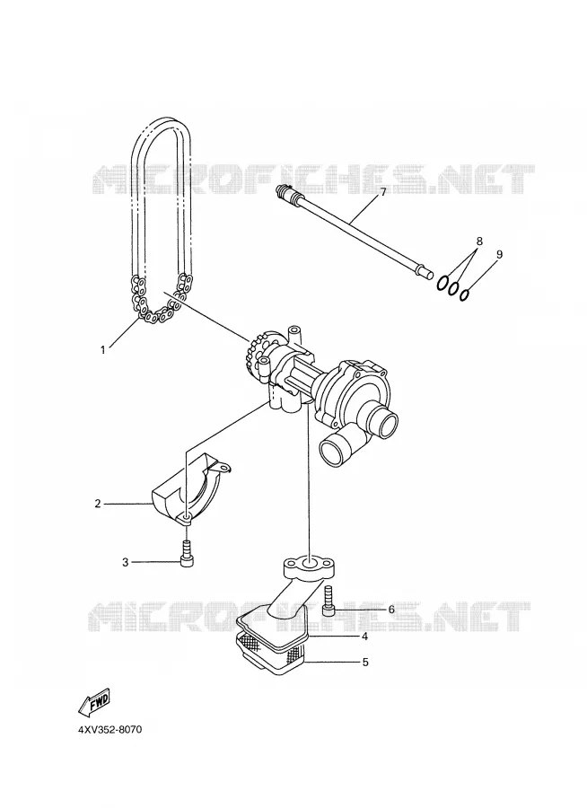 POMPE A HUILE Yamaha MOTO 1000 2002 FAZER  FZS1000