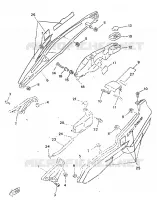 COUVERCLE LATERAL pour Yamaha TZR50 de 1998