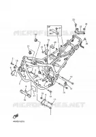 CADRE pour Yamaha XJS 900 DIVERSION de 1998