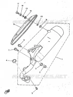 ECHAPPEMENT pour Yamaha YN50 de 1998