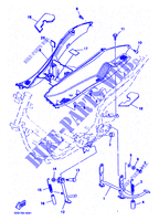 BEQUILLE / REPOSE PIEDS pour Yamaha YP125E de 1998