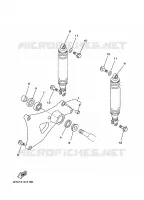 BRAS OSCILLANT / AMORTISSEUR pour Yamaha YP250 de 1998