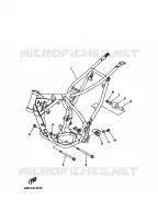 CADRE pour Yamaha YZ80 de 1997