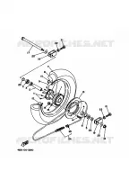 ROUE ARRIERE pour Yamaha YZ80 de 1997