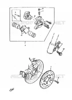 ETRIER DE FREIN AVANT pour Yamaha CW50RS de 1997