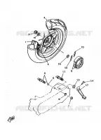 ROUE ARRIERE pour Yamaha CW50RS de 1997