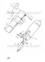 ECHAPPEMENT pour Yamaha CW50RS de 1997
