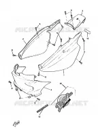 COUVERCLE LATERAL pour Yamaha CW50RS de 1997