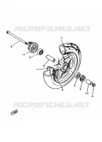 ROUE AVANT pour Yamaha CW50RS de 1997