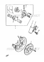ETRIER DE FREIN AVANT pour Yamaha CW50RS de 1997