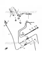 GUIDON ET CABLES pour Yamaha CW50RS de 1997
