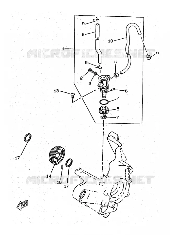 POMPE A HUILE Yamaha SCOOTER 50 1997 BOOSTER  CW50RSX