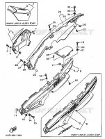 COUVERCLE LATERAL pour Yamaha V110 de 1997