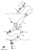 ECHAPPEMENT pour Yamaha V110 de 1997