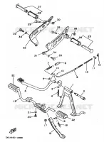 SUPPORT / REPOSE PIEDS pour Yamaha V110 de 1997