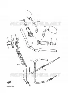 GUIDON ET CABLES pour Yamaha XJ600N de 1997