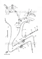 GUIDON ET CABLES pour Yamaha YN50 de 1997