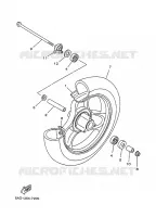 ROUE AVANT pour Yamaha YN50 de 1997