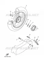 ROUE ARRIERE pour Yamaha YN50 de 1997