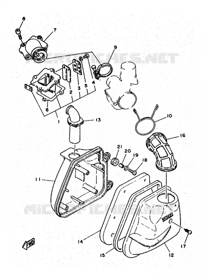 ADMISSION Yamaha SCOOTER 50 1997 OVETTO  YN50 OVETTO