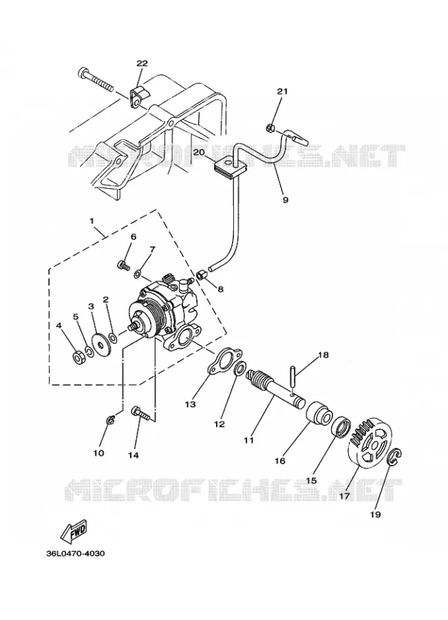 POMPE A HUILE Yamaha MOTO 100 1996 RX  RX100