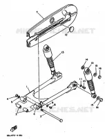 BRAS OSCILLANT / AMORTISSEUR pour Yamaha RX100 de 1996