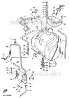 RESERVOIR A ESSENCE pour Yamaha VMX12 de 1996