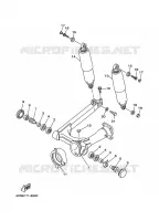 BRAS OSCILLANT / AMORTISSEUR pour Yamaha XV1100 de 1996