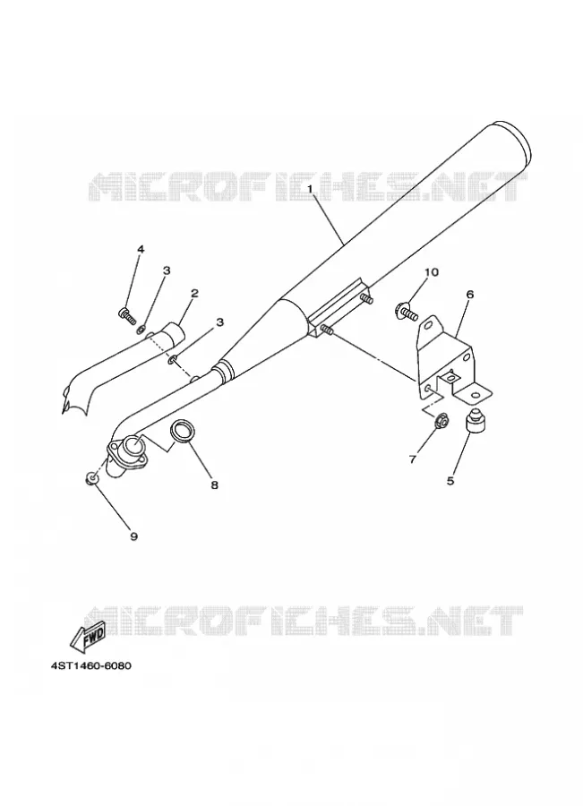 ECHAPPEMENT Yamaha SCOOTER 105 1996 CRYPTON  T105 CRYPTON