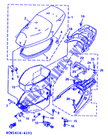 SELLE / PORTE BAGAGES pour Yamaha XC125TR de 1996