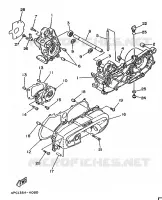 CARTER MOTEUR pour Yamaha YA50R de 1996