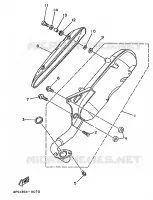 ECHAPPEMENT pour Yamaha YA50R de 1996