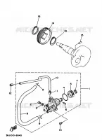 POMPE A HUILE pour Yamaha YA50R de 1996