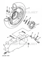 ROUE ARRIERE pour Yamaha YA50R de 1996