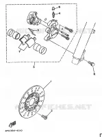 ETRIER DE FREIN AVANT pour Yamaha YA50R de 1996