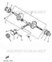 VILEBREQUIN / PISTON pour Yamaha YA50R de 1996