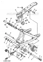 BRAS ARRIERE pour Yamaha DT 175 de 1995