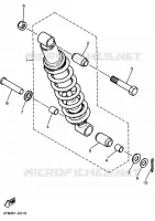 BRAS OSCILLANT / AMORTISSEUR pour Yamaha XT600E de 1995