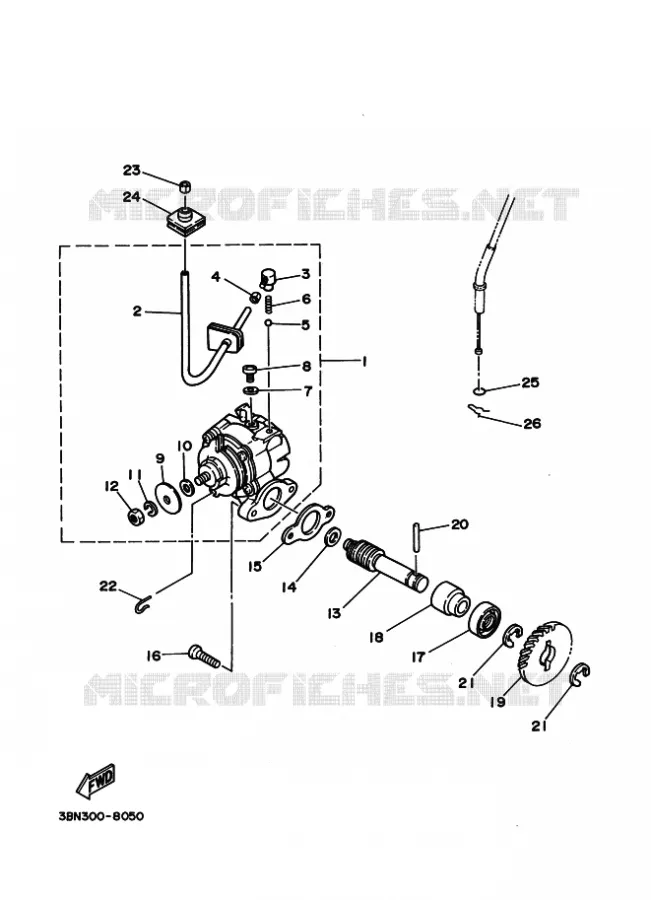 POMPE A HUILE Yamaha MOTO 125 1994 TDR  TDR125