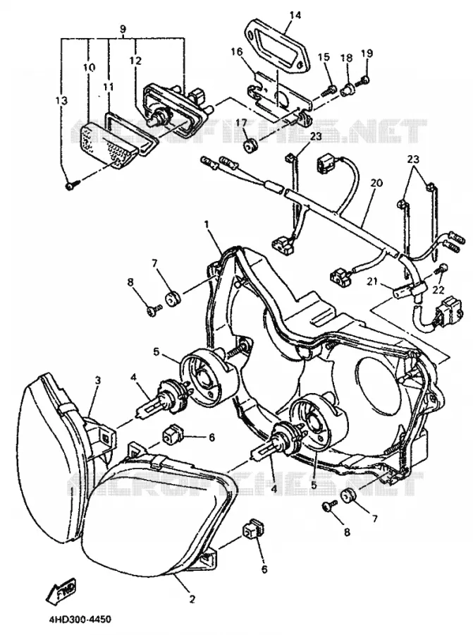 PHARE  Yamaha MOTO 750 1994 YZF  YZF750SP