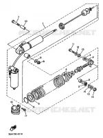 AMORTISSEUR ARRIERE pour Yamaha TT600 de 1993