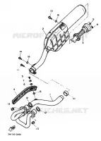 ECHAPPEMENT pour Yamaha TT600 de 1993