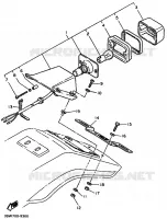 FEU ARRIERE pour Yamaha TT600 de 1993