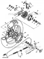 ROUE ARRIERE pour Yamaha TT600 de 1993