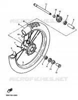 ROUE AVANT pour Yamaha TT600 de 1993