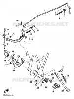 SUPPORT / REPOSE PIEDS pour Yamaha TT600 de 1993